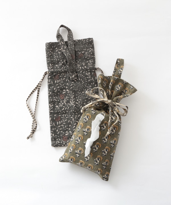 スラブコットンプリント キャンディティッシュカバー M19-2639