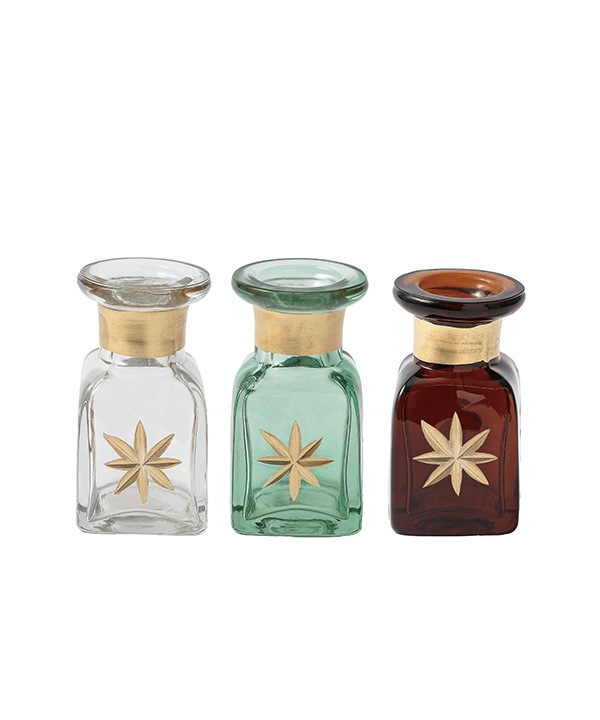 カットガラスミニベース （スクエア）2カラー 6.5cm M15-2826