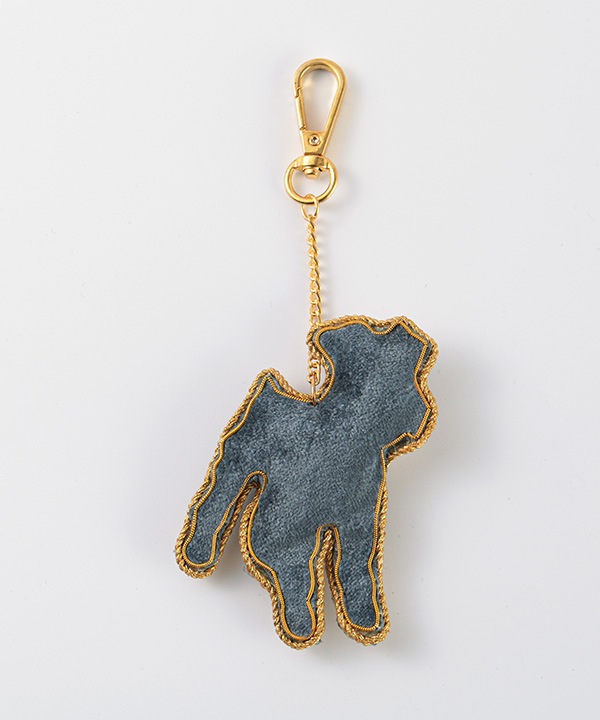 ザリ刺繍キーホルダー シュナウザー M21-2996