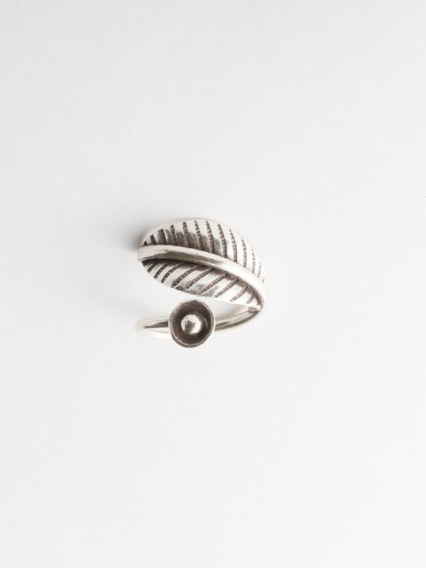 カレンシルバー リーフロール リング（フリーサイズ） 調整可 TGSR-2295 ★