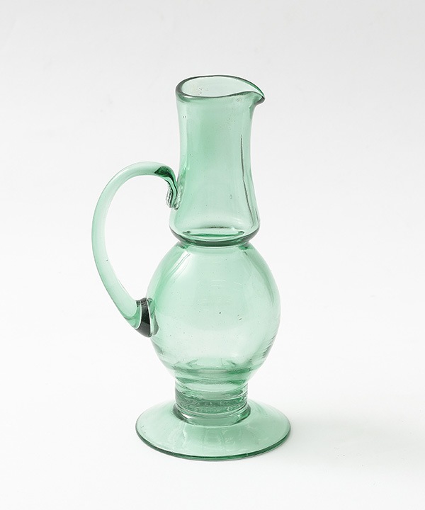 ハンドル付き ガラスベース 2カラー 17.5cm M15-2827