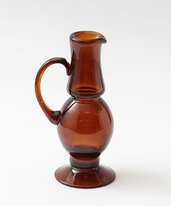 ハンドル付き ガラスベース 2カラー 17.5cm M15-2827