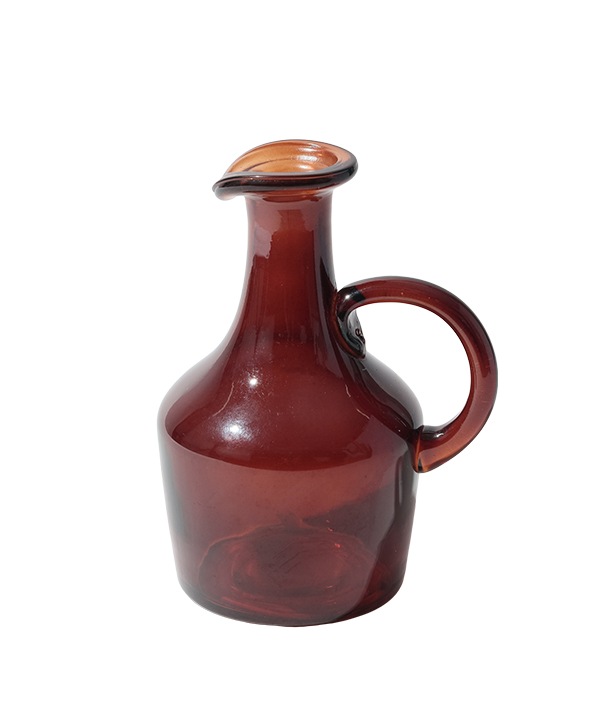 ハンドル付き ガラスベース 2カラー 14.5cm M15-2909