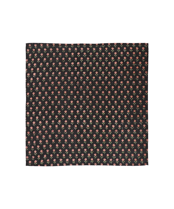 バグルブロックプリントハンカチ H25S201