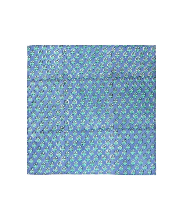 バグルブロックプリントハンカチ H25S201