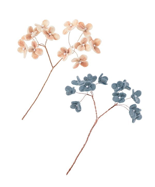 ワイヤーフェルトフラワー 2カラー M16-2783