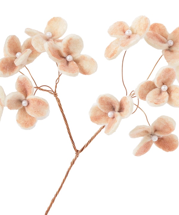 ワイヤーフェルトフラワー 2カラー M16-2783