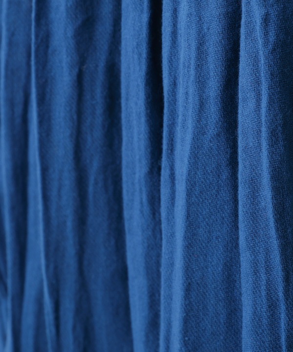 起毛コットンツイルクリンクル2way 前開きワンピース 25W047