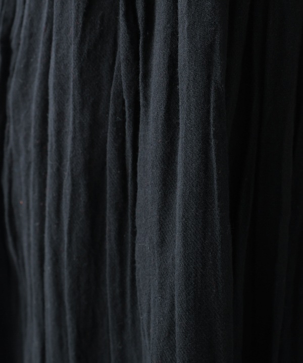 起毛コットンツイルクリンクル2way 前開きワンピース 25W047