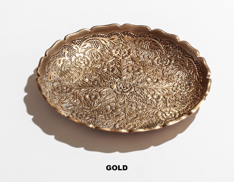 ブラスラウンドプレートS(2カラー)　M31-1664