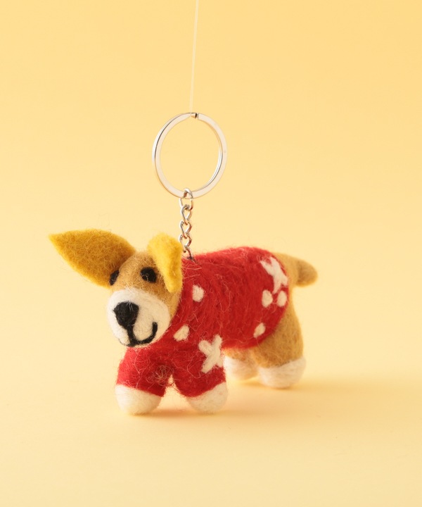 フェルト キーホルダー コーギー A25WNX117RD