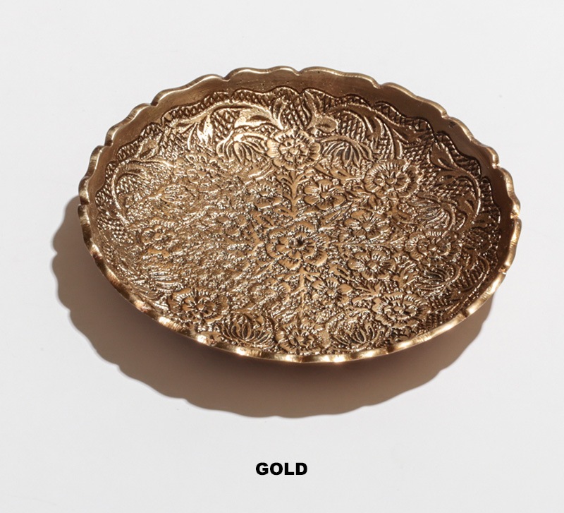 ブラスラウンドプレートL(2カラー)　M31-1665