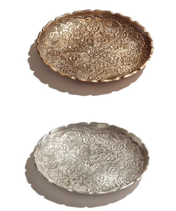 ブラスラウンドプレートL(2カラー)　M31-1665