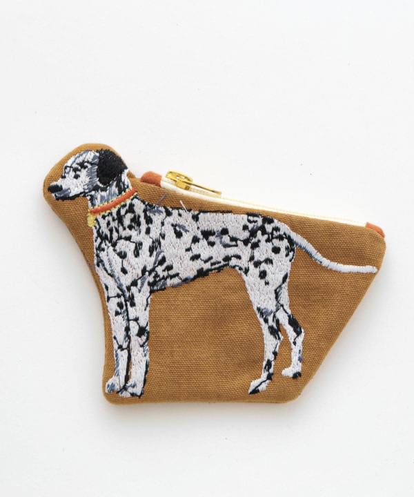 ダルメシアン刺繍ポーチ 15×10cm M26-1955