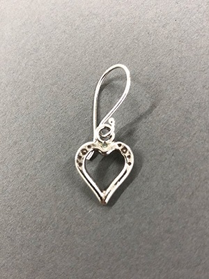 カレンシルバー ハート フック ピアス TGSE-2217 ★