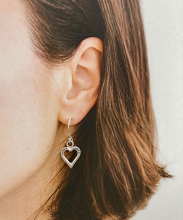 カレンシルバー ハート フック ピアス TGSE-2217 ★