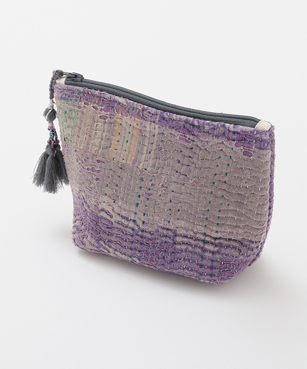 ラリーキルト マチ付きポーチ（色柄アソート） M28-2651