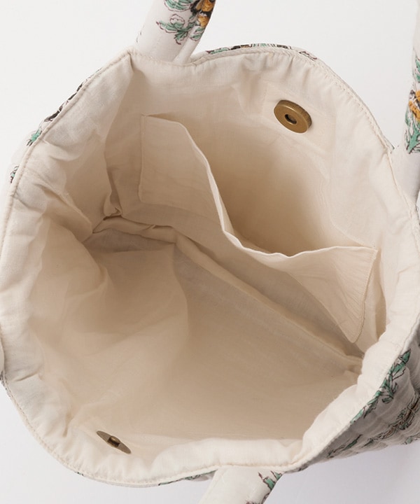 ブロックプリント キルティング 手提げバック M30-2751