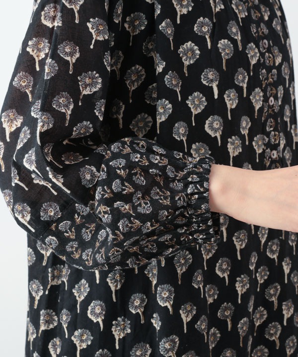 フラワーMIXプリントコットンワンピース 25W049