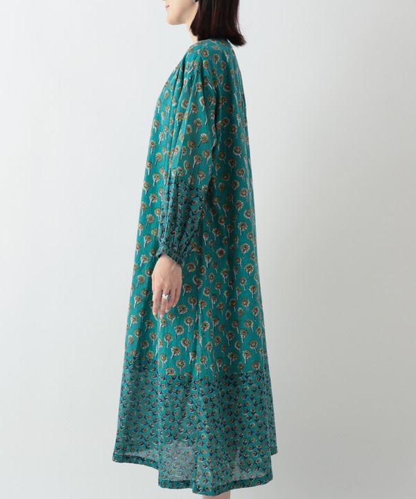 フラワーMIXプリントコットンワンピース 25W049