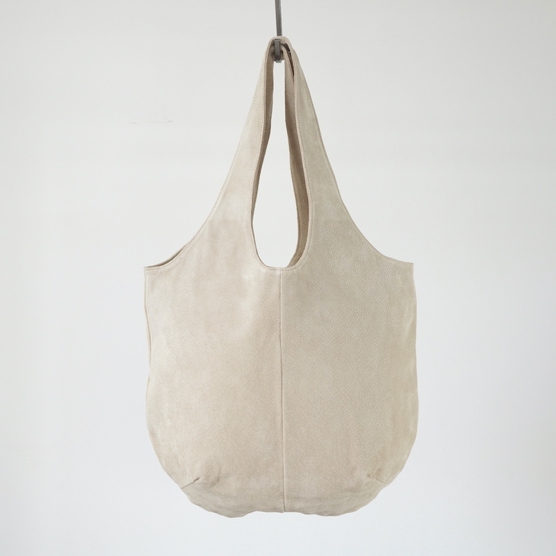 洗える革のドロップトートバッグ 旧ベージュ / T18002 Beige