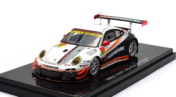 EBBRO SUPER GTハンコック ポルシェ ミニカー 1/43 EBBRO 1/43 ハンコック ポルシェ 2013 スーパーGT300 #33 影山正美