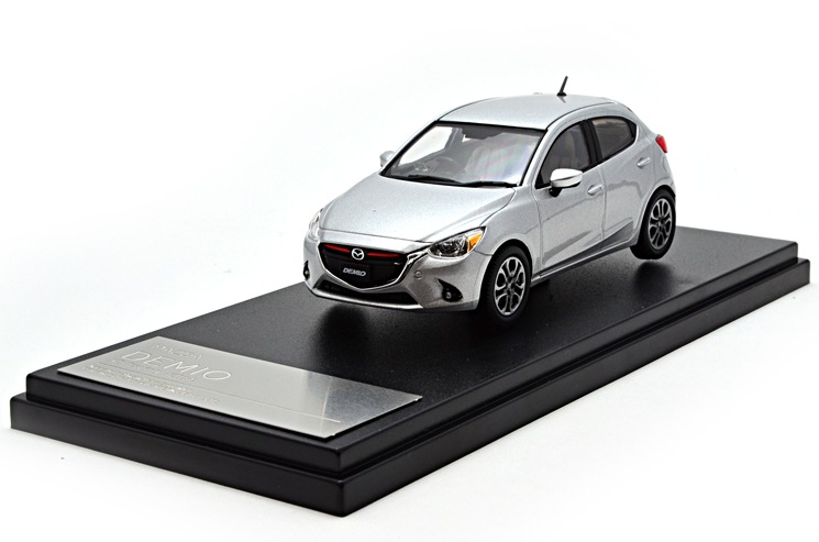 ハイストーリー 1/43 マツダ デミオ XD ツーリング 2014 アルミニウム