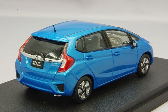 エブロ 1/43 ホンダ フィット3 ハイブリッド ビビットスカイブルー