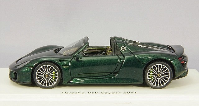 スパーク 1/43 ポルシェ 918 スパイダー オープンルーフ ダーク