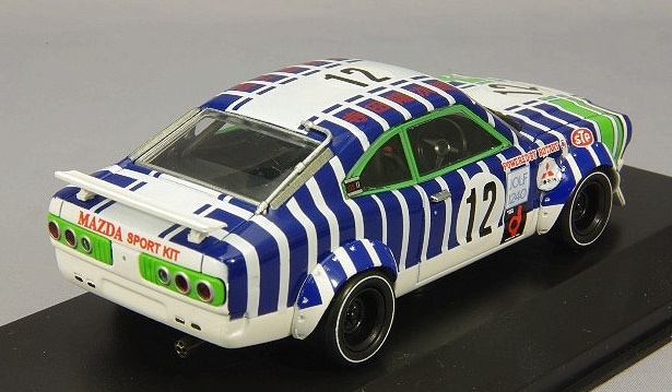 京商 1/43 マツダ サバンナ RX-3 1971 富士マスターズ 250km 4位 #12
