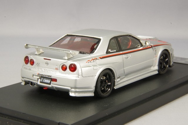 MARK43 1/43 ニスモ R34 GT-R Z-tune シルバー/ストライプ