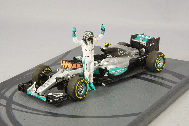 スパーク 1/43 メルセデス F1 W07 HV 2016 アブダビGP 2位 #6 N