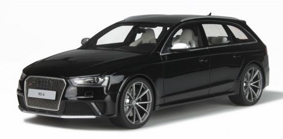 アウディ純正　1/43 RS4アバント　B7型　ブラック アウディ RS4アバント 4.2 quattro 正規ディーラー車 パノラマ