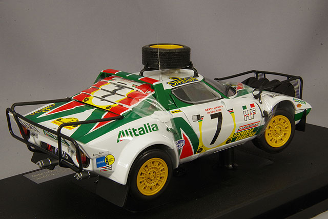 サンスター 1/18 ランチア ストラトス HF 1977 サファリ ラリー 3位 #7