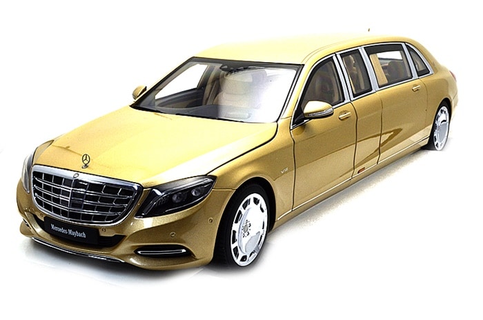 オートアート 1/18 メルセデス マイバッハ S 600 プルマン ゴールド