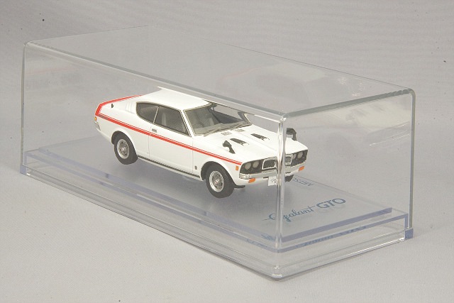 アオシマ1/43 ギャランGTO ENIF 1/43 三菱 コルト ギャラン GTO MR 1970 ロッキーホワイト
