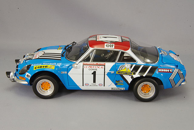 京商 1/18 ルノー アルピーヌ A110 1973 ツールドコルス ウィナー #1