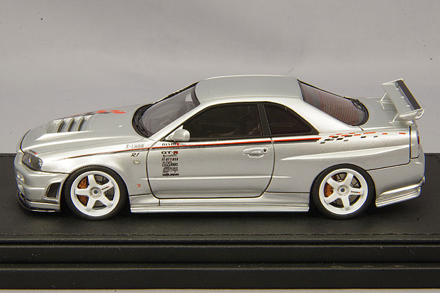 イグニッションモデル 1/43 ニスモ R34 GT-R Z-tune シルバー IG0605 1/43 Nismo R34 GT-R Z-tune Silver | LINE UP