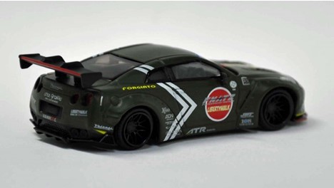 ミニGT 香港限定 1/64 LB-WORKS 日産 GT-R R35 タイプ I リア