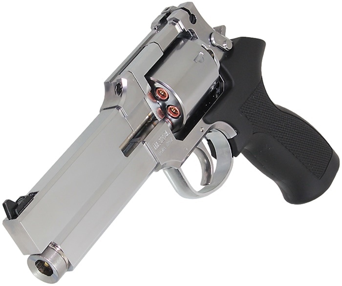 マルシン マテバ リボルバー 5in プラグリップ仕様 シルバー