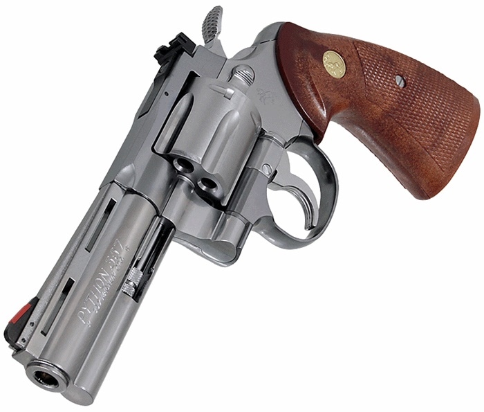 タナカ コルトパイソン 4in ステンレスフィニッシュ R-model