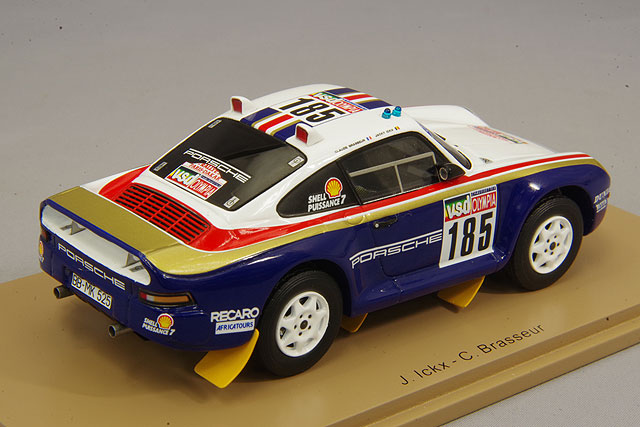 スパーク 1/43 ポルシェ 959 #185 パリ-ダカールラリー 1985 J