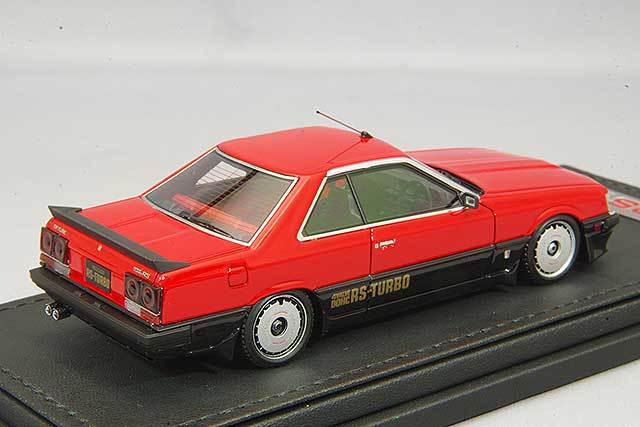 イグニッションモデル　1/43 スカイライン　RSターボ　R30 レッド kidbox_ig2325