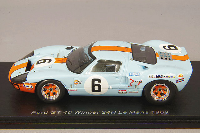 スパーク 1/43 フォード GT40 1969 ルマン24H ウィナー #6 J.イクス/J