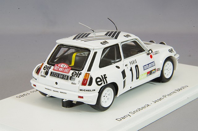 スパーク 1/43 ルノー 5 ターボ 1985 モンテカルロ ラリー #10 D