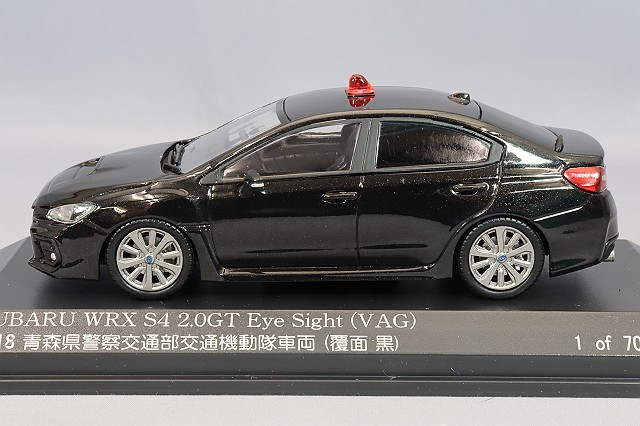 RAI'S 1/43 スバル WRX S4 2.0GT アイサイト (VAG) 2018 青森県警察