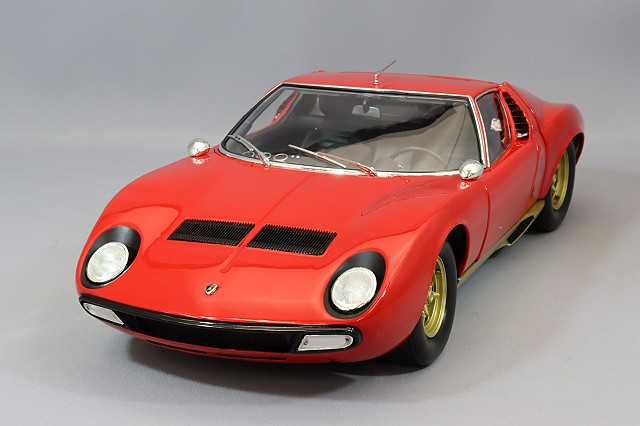 京商 1/18 ランボルギーニ ミウラ P400SV レッド/ゴール