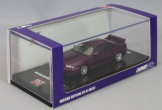 イノモデル 1/64 日産 スカイライン GT-R (R33) ミッドナイトパープル