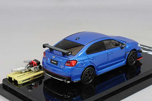 ホビージャパン スバル WRX STI RA-R OP装着車 WRブルーパール ホビージャパン 1/64 スバル WRX STI RA-R オプション装着車