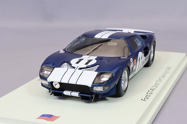 スパーク 1/43 フォード GT40 1965 セブリング12H 2位 #11 K.マイルズ